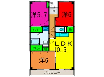 間取図 ラメ－ルⅡ