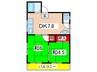 博茂南住宅 2DKの間取り