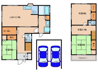 間取図 柴原町5丁目貸家