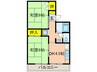 第８摂津グリ－ンハイツ 2DKの間取り