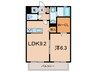 サージュ 1LDKの間取り