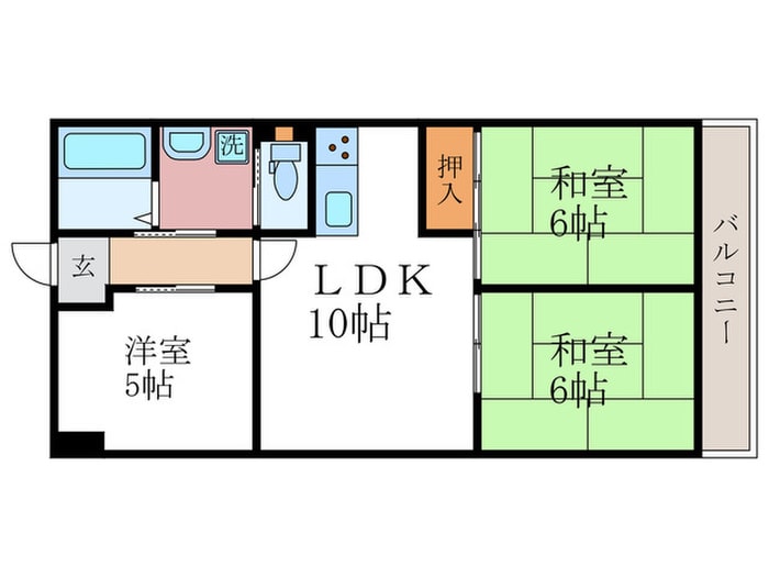 間取り図 第２くめマンション