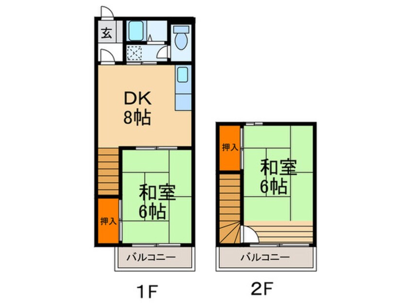 間取図 リ‐ドサザン霞ヶ丘