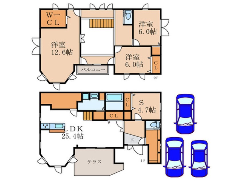 間取図 豊中市新千里北町3丁目戸建て