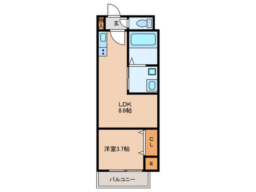 間取図 Ｆａｓｅｃｉａ ディオーネ徳庵