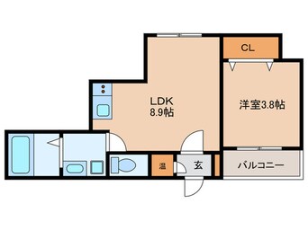 間取図 Ｆａｓｅｃｉａ ディオーネ徳庵