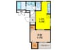 コネホ136 1LDKの間取り