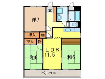 間取図 メゾンルミエ－ル