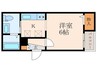 CASA出屋敷駅前 1Kの間取り