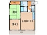 サンシャイン広田 2LDKの間取り