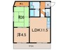 サンシャイン広田 2LDKの間取り