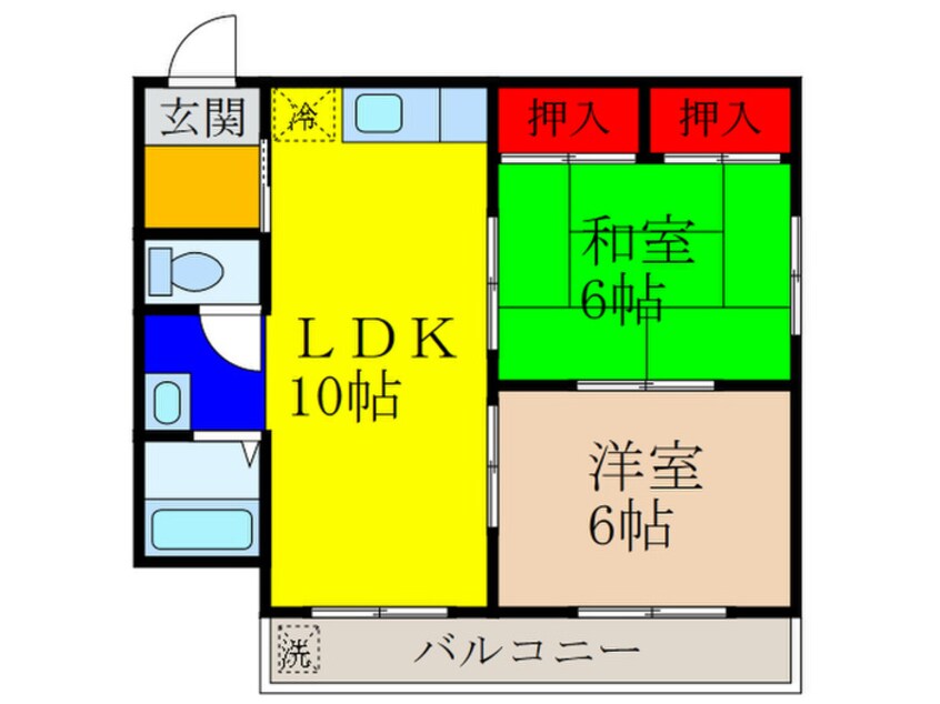 間取図 森田ツインコーポＡ棟