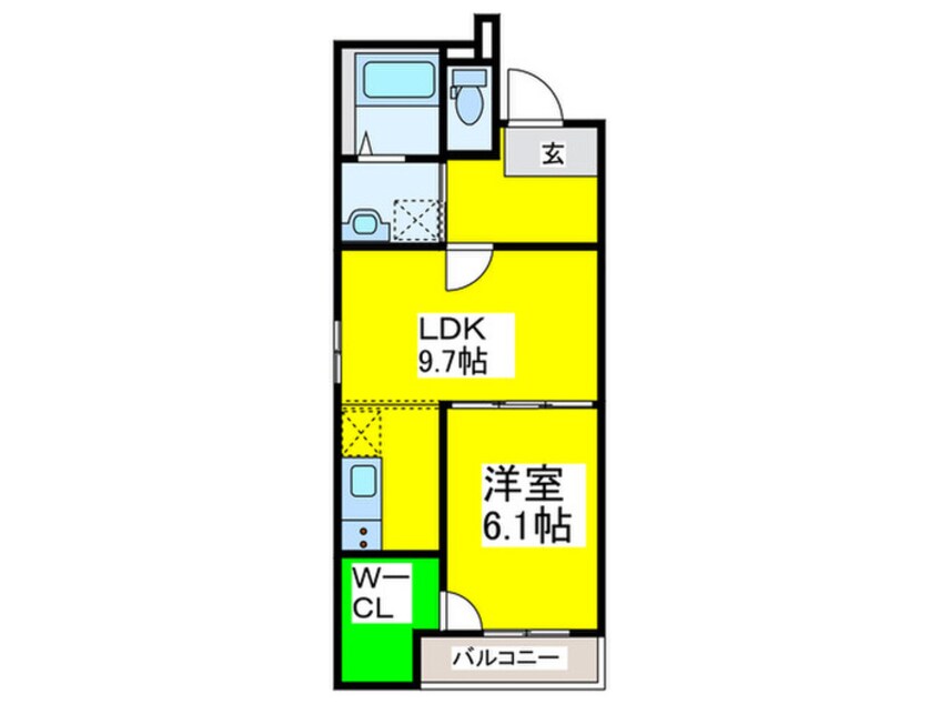 間取図 フジパレス浜寺石津西