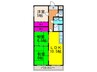 サンベ－ル高槻 3LDKの間取り