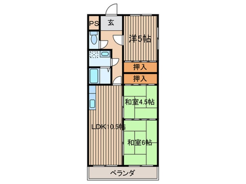 間取図 サンベ－ル高槻