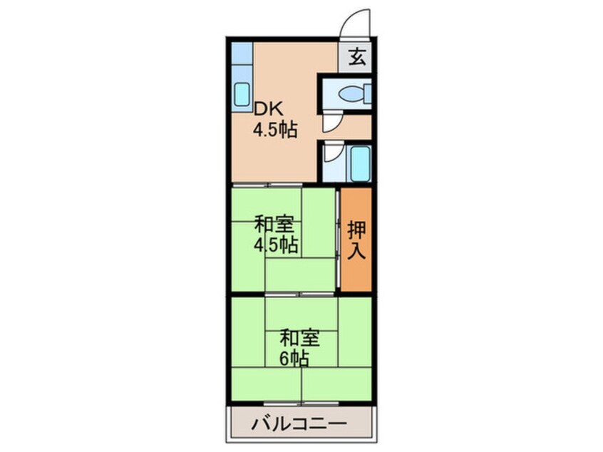 間取図 第１山田ハイツ