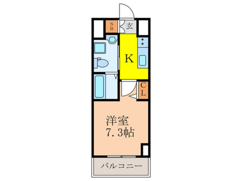 間取図 エグゼ新大阪南（603）