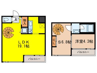 間取図 ｾｲﾜ南堀江ﾘﾊﾞ-ﾚｼﾞﾃﾞﾝｽEAST