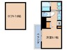 アルファコ－ト都島 1Rの間取り