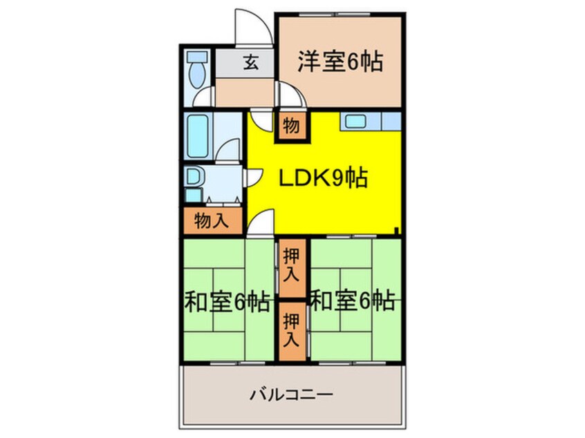 間取図 清涼ハイツ