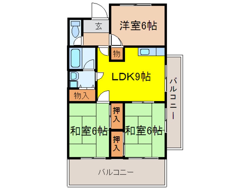 間取図 清涼ハイツ