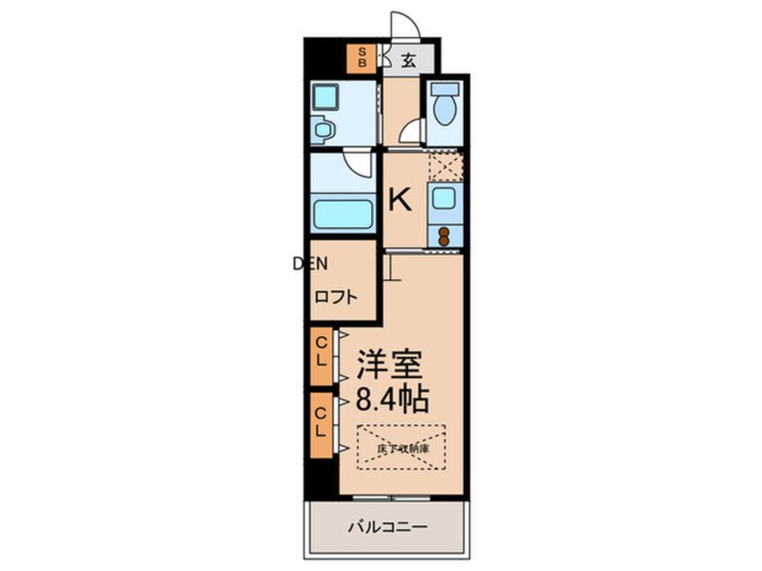 間取図 ＡＲＲＯＷ　ＦＩＥＬＤＳ貮番館