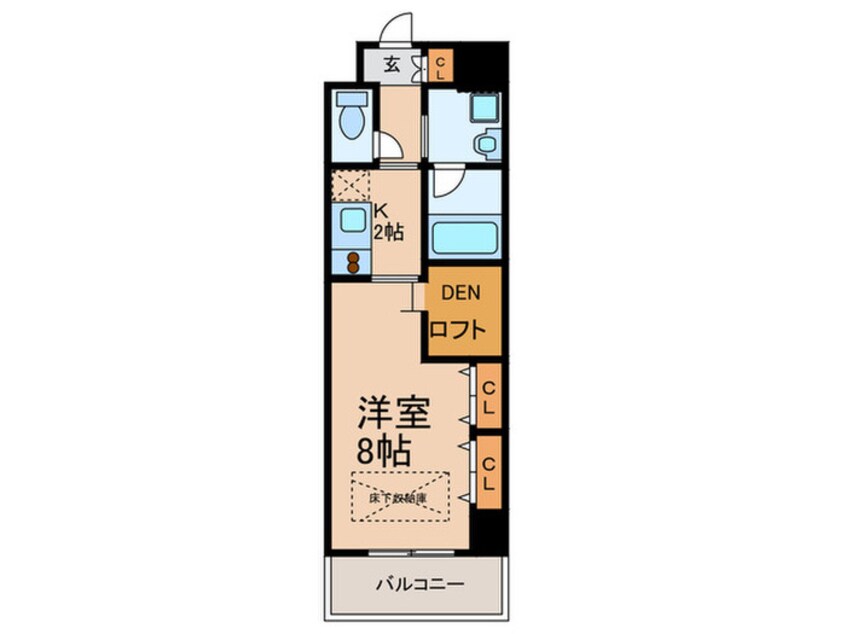 間取図 ＡＲＲＯＷ　ＦＩＥＬＤＳ貮番館