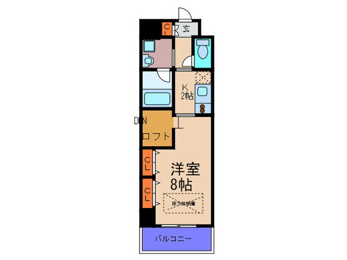 間取り図 ＡＲＲＯＷ　ＦＩＥＬＤＳ貮番館