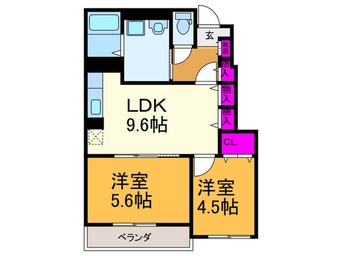 間取図 アルコバレ－ノ和