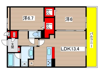 間取図 Bnext嵯峨