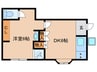 三嶋様百々ケ池貸家 1DKの間取り