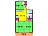 コスモ二色浜Ⅰ 3DKの間取り