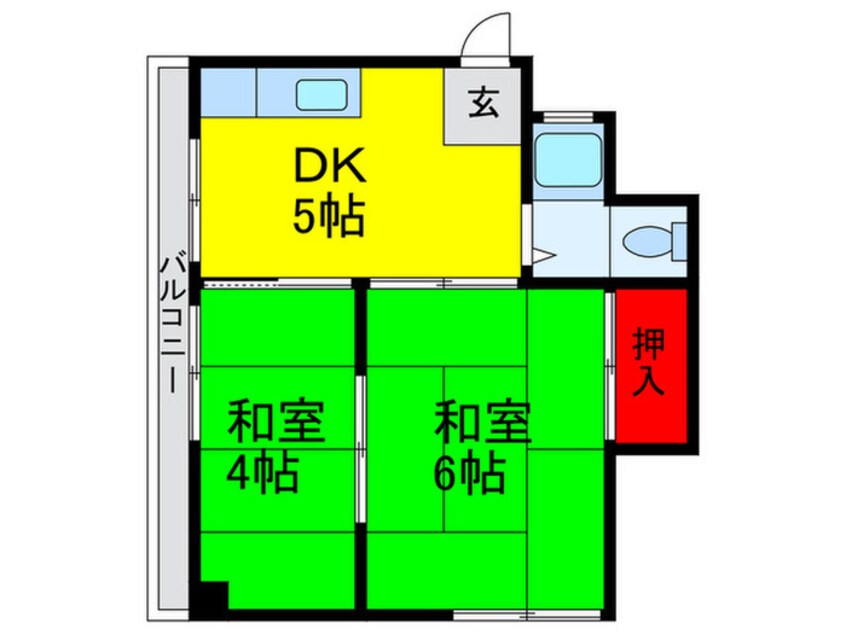 間取図 菊水マンション