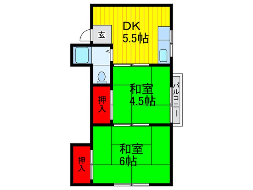 間取図 菊水マンション