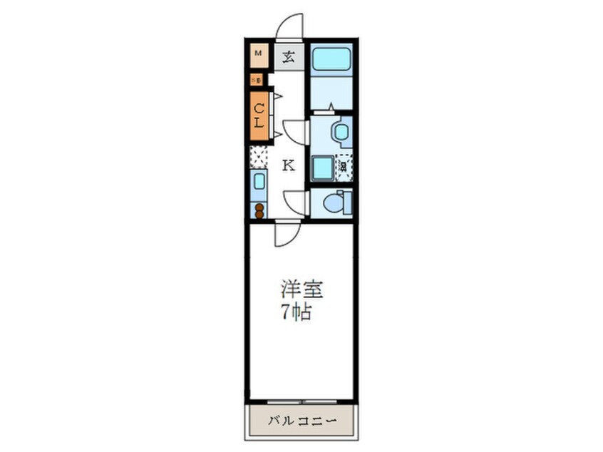 間取図 エリーフラッツ嵐山
