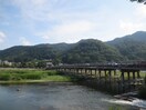 渡月橋(公園)まで410m エリーフラッツ嵐山