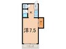ハイツ織田 1Kの間取り