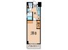 Ｍ　ＰＡＲＫ　ＷＥＳＴ 1Kの間取り