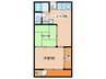 福永マンション 2LDKの間取り