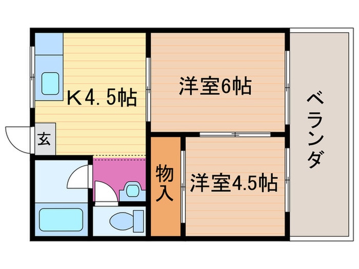 間取り図 コーポ東代