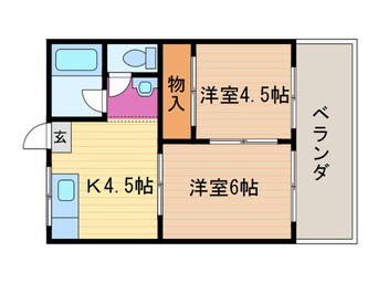 間取図 コーポ東代