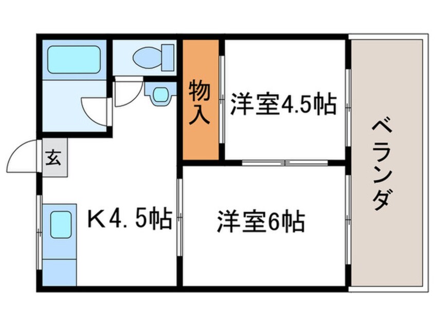 間取図 コーポ東代