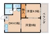コーポ東代 2DKの間取り