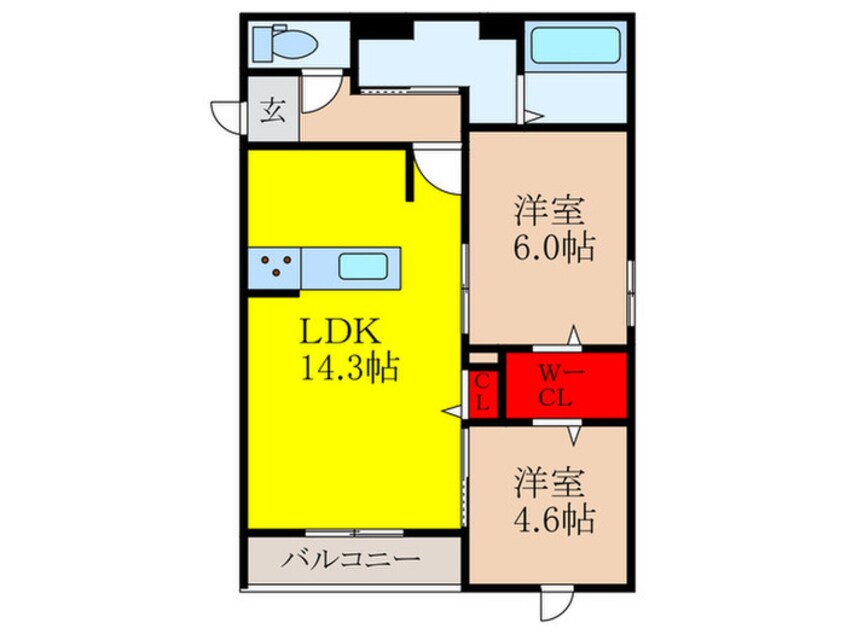 間取図 ボナールいばらぎ