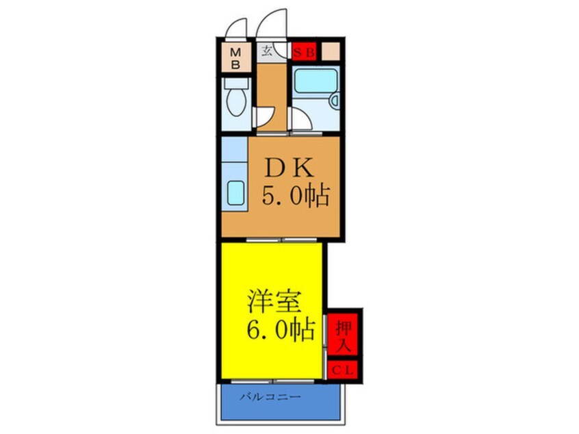間取図 豊新グランドハイツ北