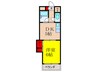 豊新グランドハイツ北 1DKの間取り
