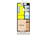 新深江池田マンション 1DKの間取り