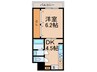 新深江池田マンション 1DKの間取り
