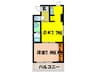 Ｍｓ　Ｃｏｕｒｔ 1DKの間取り