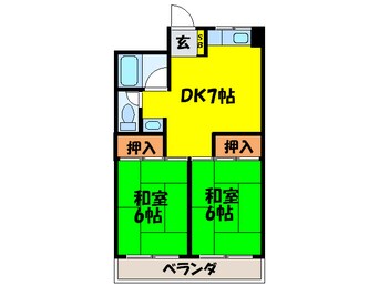 間取図 野崎コ－ポ